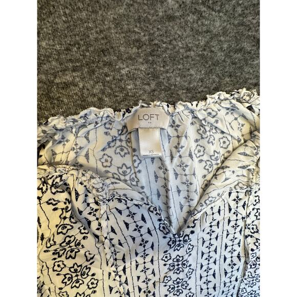 Ann Taylor LOFT Floral Tank Top V-Neck Strapless Size XS EUC - Picture 2 of 7